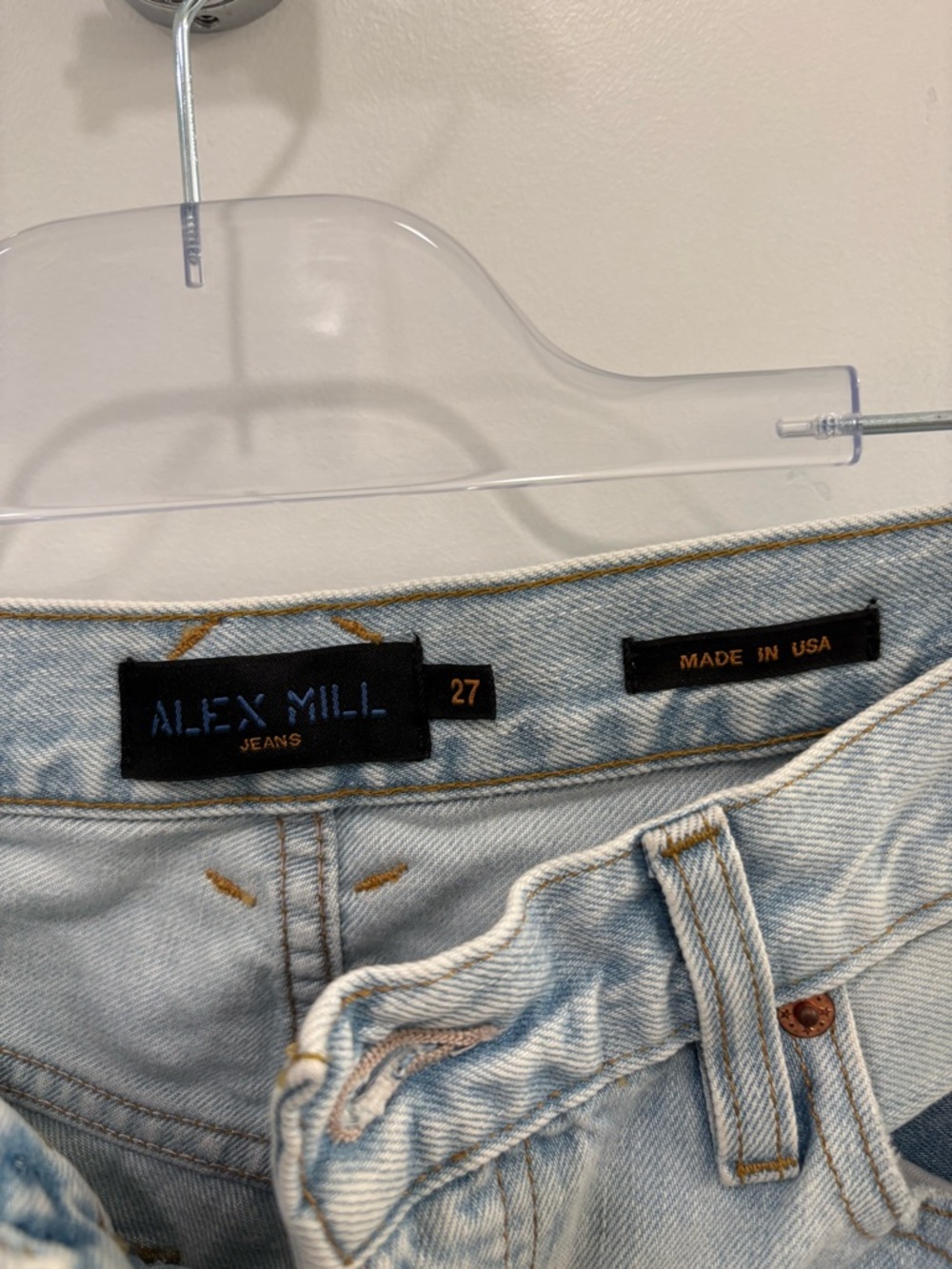 Alex Mill Jane Mid Rise Straight Jean in Nara Wash Size 27 - Picture 3 of 8